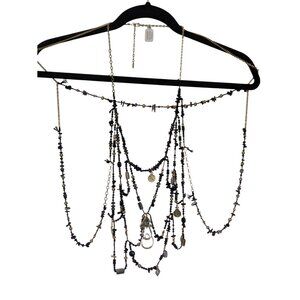 Free People X Ariana Ost Shell Beaded Body Chain Jewelry Hippie Boho Whimsigoth